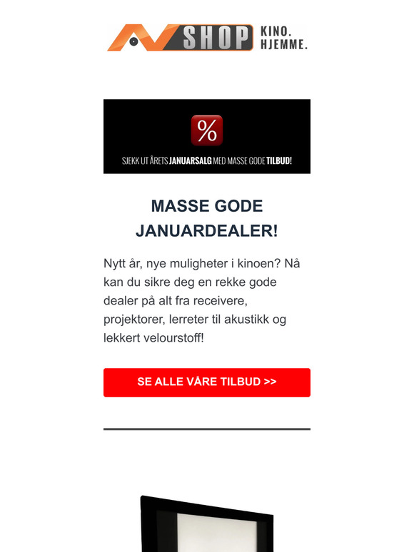 Januarsalg hos AVshop!