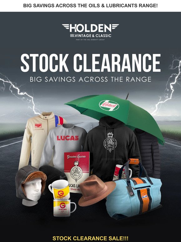 Clothing Stock Clearance Now On!