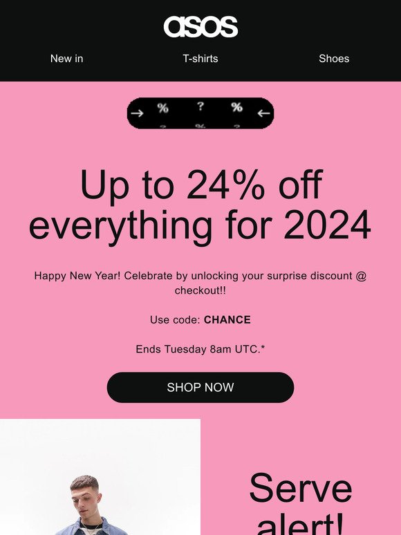HNY 🥳 Up to 24% off everything ✨