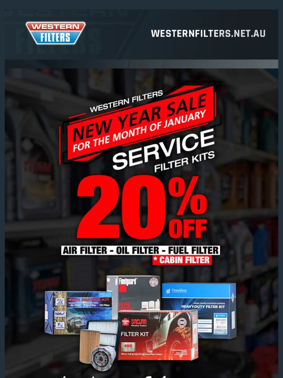 Get 20% Off Service Filter Kits —