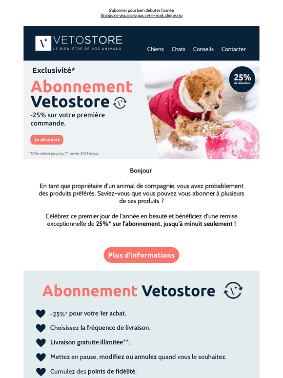 Dernière chance : -25% sur votre 1er abonnement