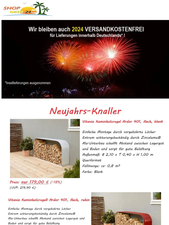 2 fantastische Angebote zum Neujahrstag !