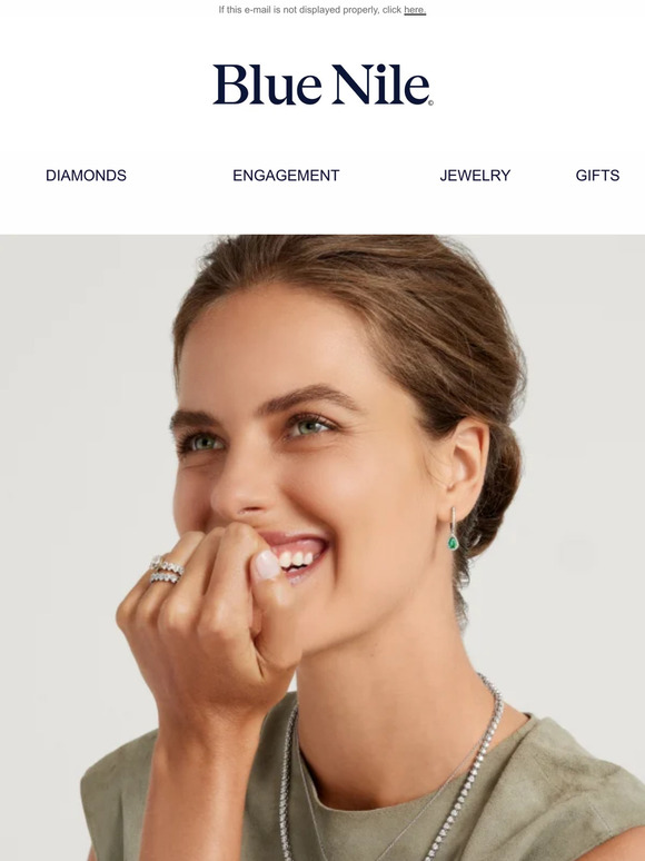 Blue Nile Emeralds and Diamonds Milled