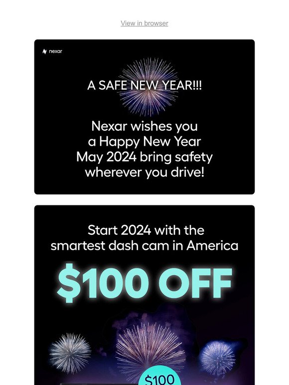 Safety New Year 🎉 $100 Off Nexar One