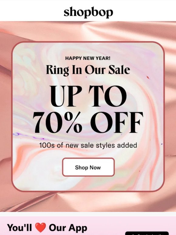 Ring in our SALE: up to 70% off