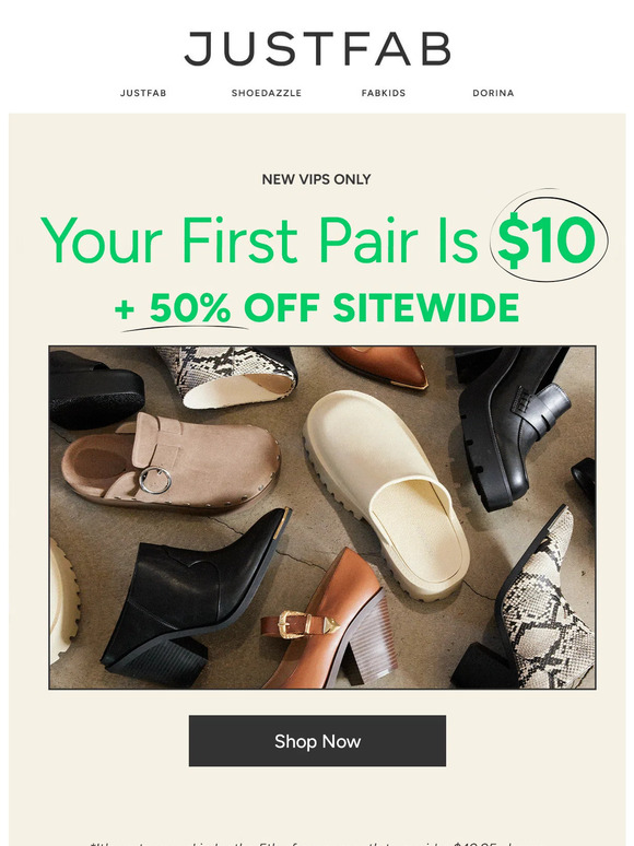 JustFab Email Newsletters Shop Sales, Discounts, and Coupon Codes
