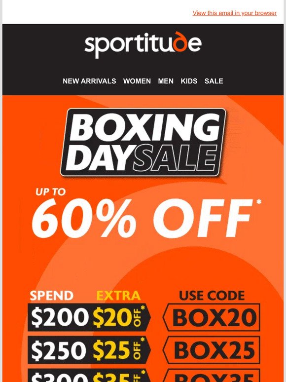 🤩 Boxing Day Sale Extended