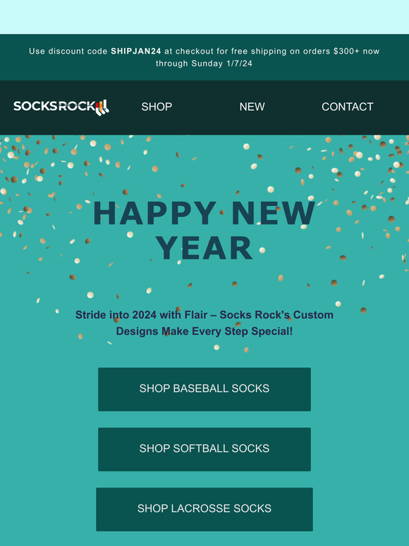 socksrock 🎉 Start 2024 on the Right Foot with Socks Rock's Custom