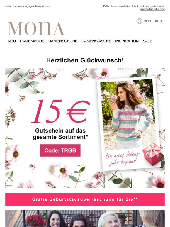 🎉 15€ zum Geburtstag - Herzlichen Glückwunsch!