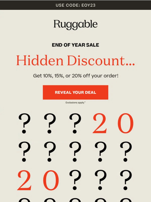 Ruggable Email Newsletters Shop Sales, Discounts, and Coupon Codes