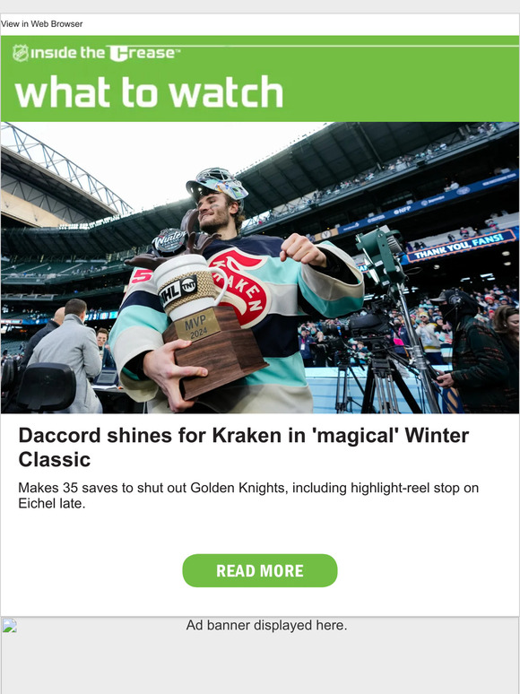 nhl official online store Daccord shines for Kraken in 'magical