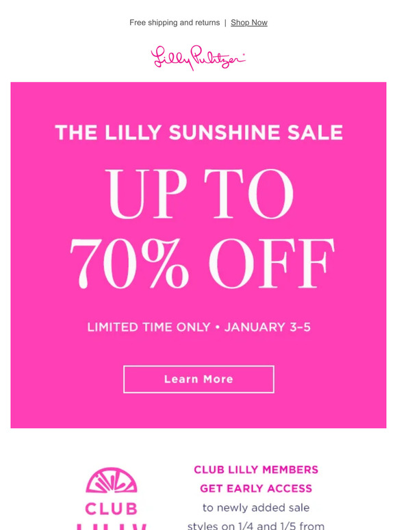 Lilly Pulitzer Email Newsletters Shop Sales, Discounts, and Coupon Codes