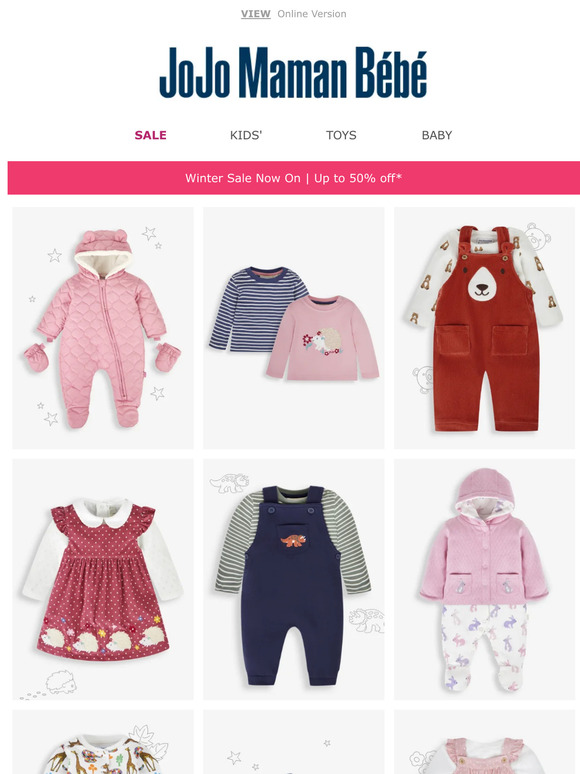 Jojo Maman Bebe Email Newsletters Shop Sales, Discounts, and Coupon Codes