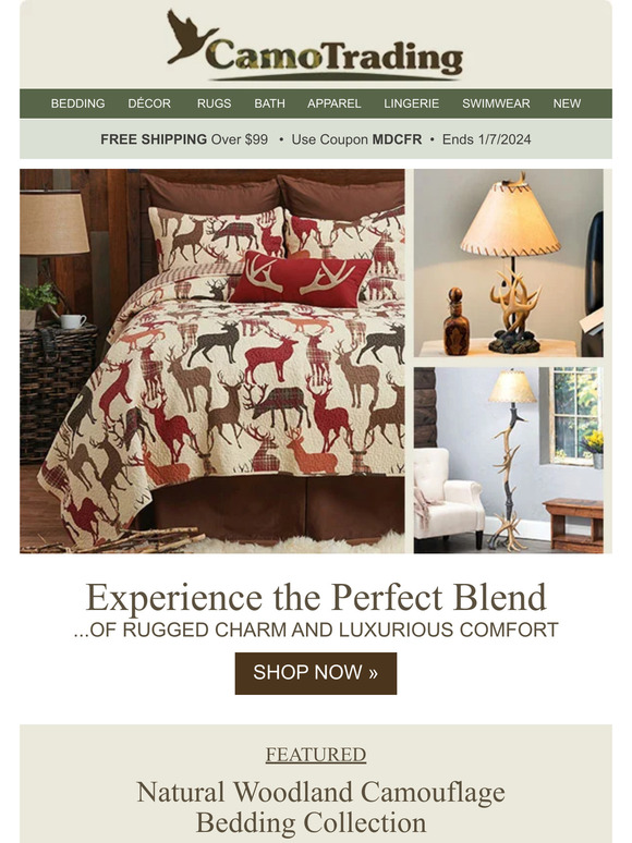BEST-SELLING Camo Bedding Collections & Lamps