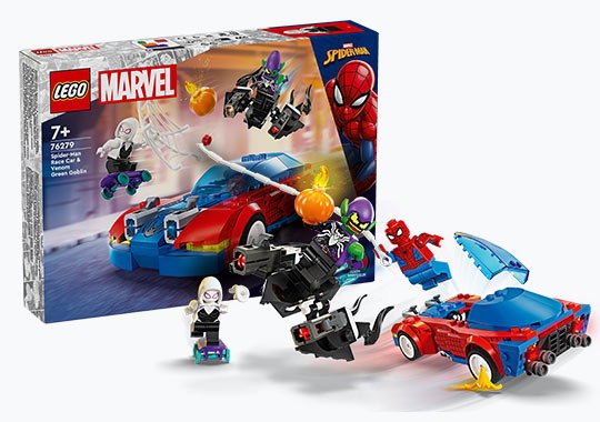 LEGO Marvel 76279 Spider-Man Race Car & Venom Green Goblin Set
