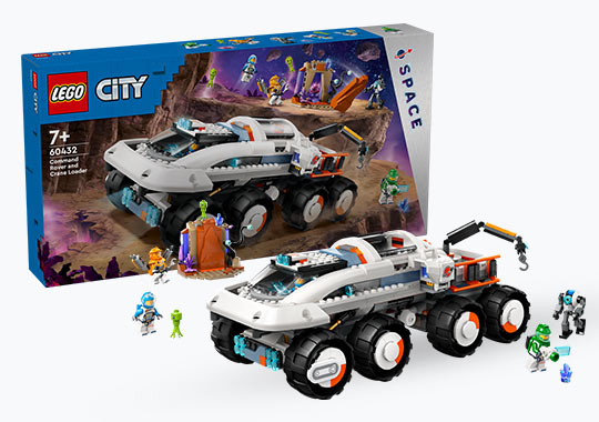 LEGO City 60432 Command Rover and Crane Loader Set