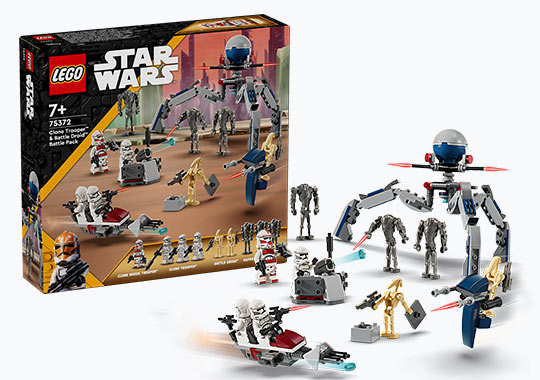 LEGO Star Wars 75372 Clone Trooper & Battle Droid Battle Pack