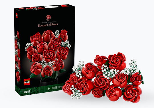 LEGO Icons 10328 Bouquet of Roses Flowers Set for Adults