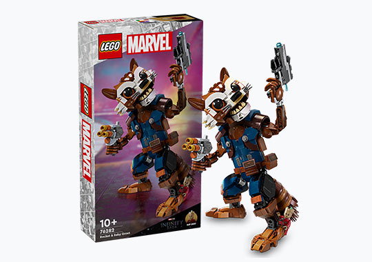 LEGO Marvel 76282 Marvel Rocket & Baby Groot Buildable Toy Set