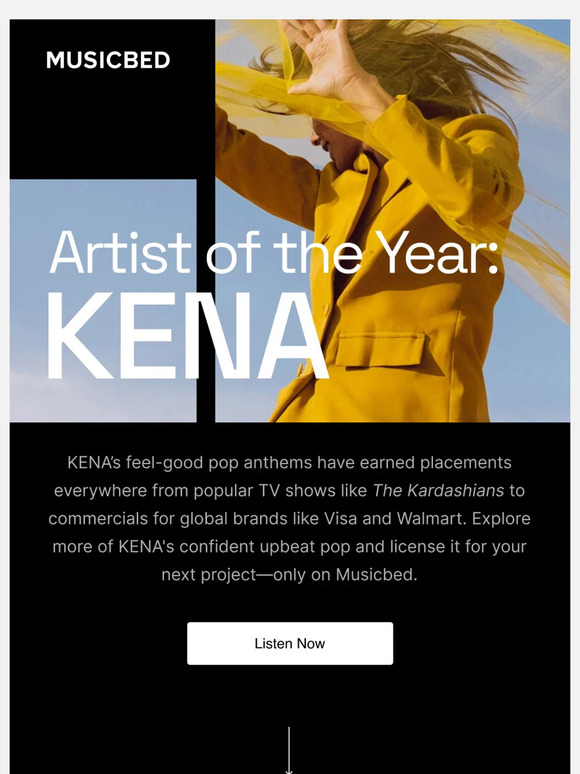 Give it up for KENA, Musicbed's Artist of the Year!