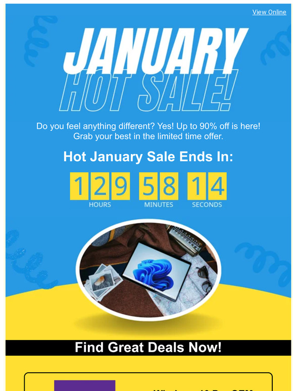 Get ahead in the New Year with our January sale!