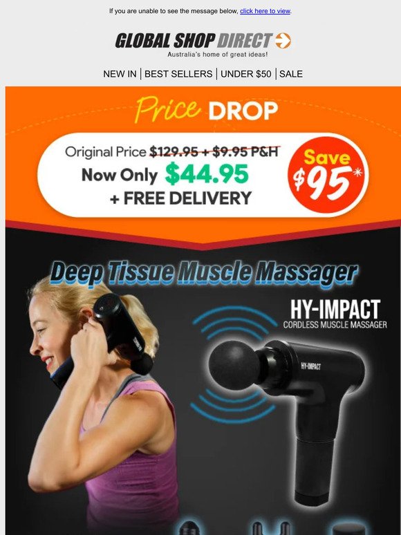 PRICE DROP: Hy-Impact Muscle Massager Now Only $44.95