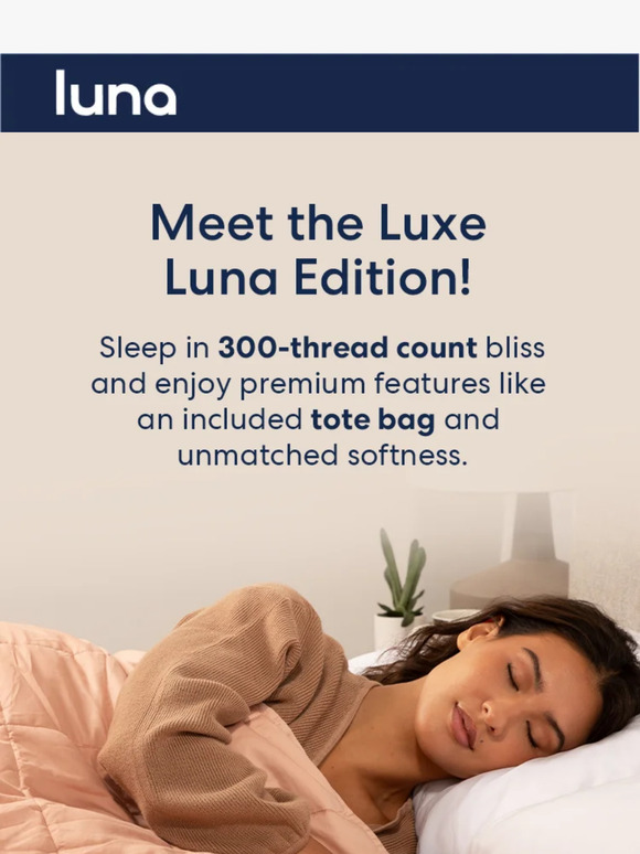 Luna Weighted Blankets: Cyber Monday Steal: FREE Weighted Eye Mask with  Purchases $100+