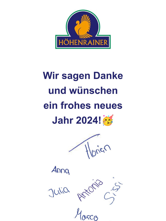 🎆Willkommen in 2024: Danke für 2023!🎆