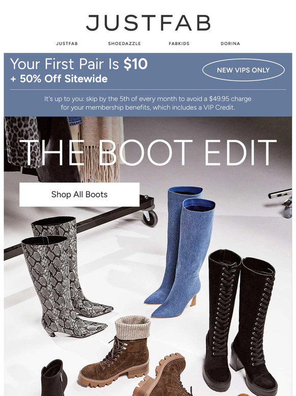 JustFab Email Newsletters Shop Sales, Discounts, and Coupon Codes