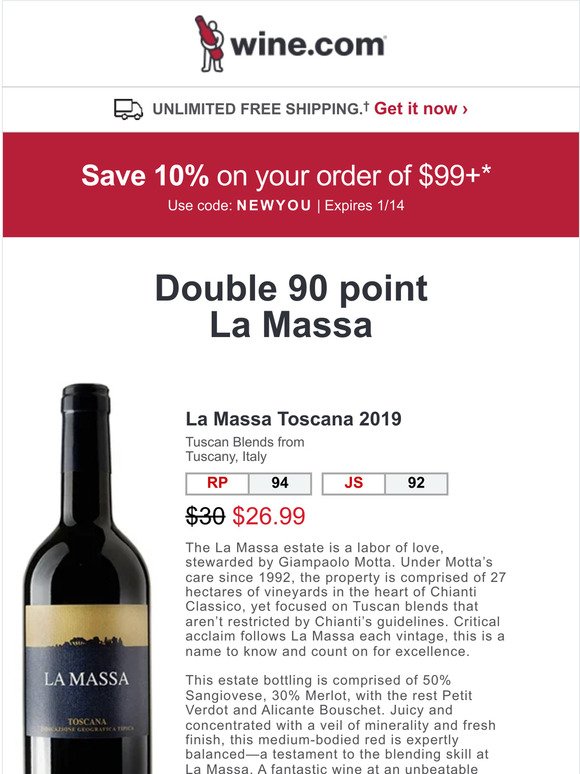 Highly rated Super Tuscan under $30