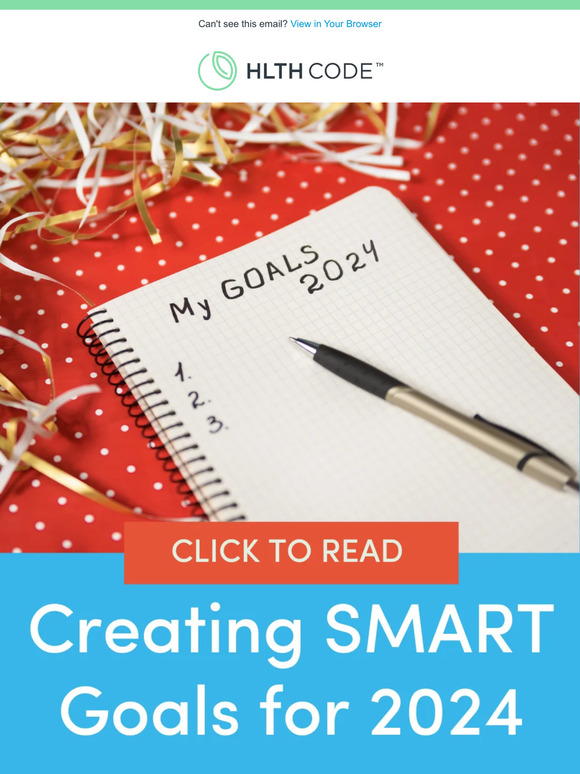 HLTH Code: Creating SMART Goals For 2024 | Milled