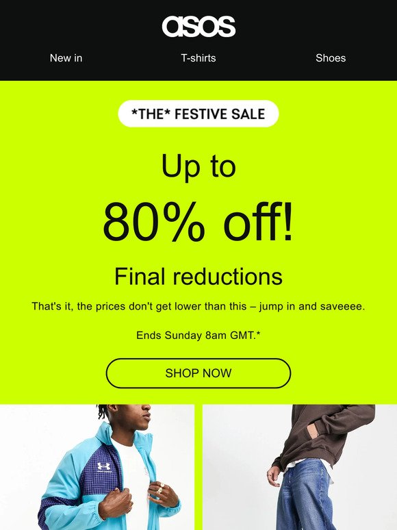 Up to 80% off! This time it's final 🛑