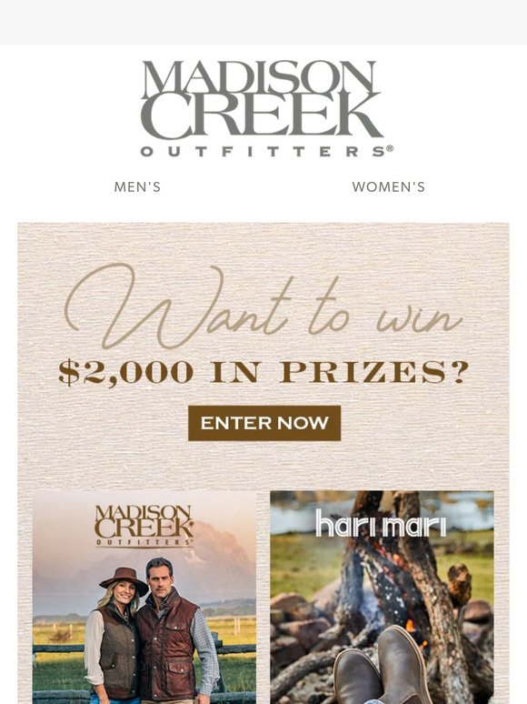 Madison Creek Outfitters: There's still time to win $2,000 in prizes