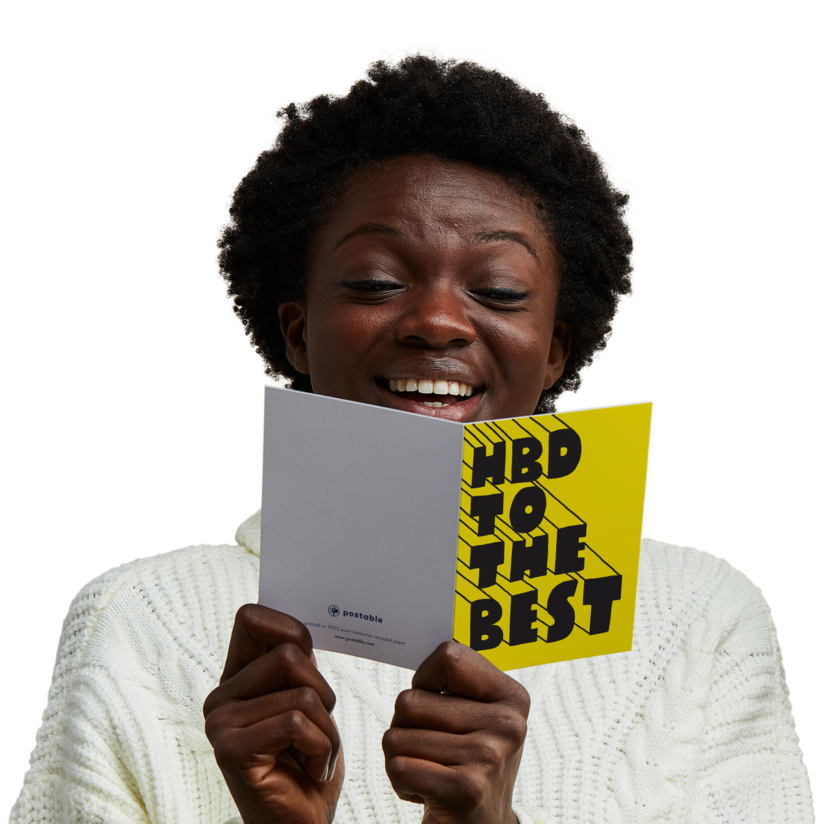 Postable Plus - Photo of girl looking at a card