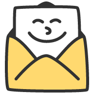 Postable cute card icon