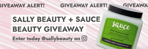 GIVEAWAY ALERT! SALLY BEAUTY + SAUCE BEAUTY GIVEAWAY. ENTER TODAY @SALLYBEAUTY ON INSTAGRAM