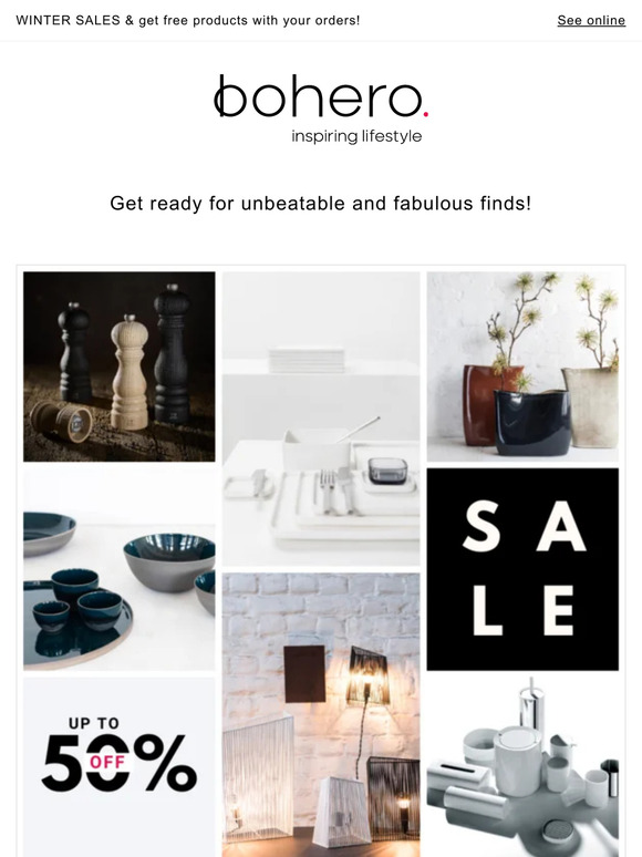WINTER SALES & get free products with your orders!