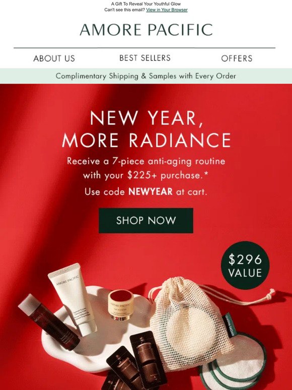 New Year Routine, On Us w/ $225+ Purchase