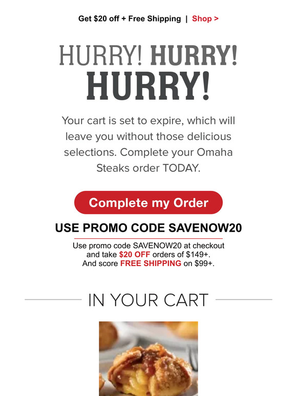 Ho-Ho-hold up! $30 Reward Card ENDS soon. - Omaha Steaks