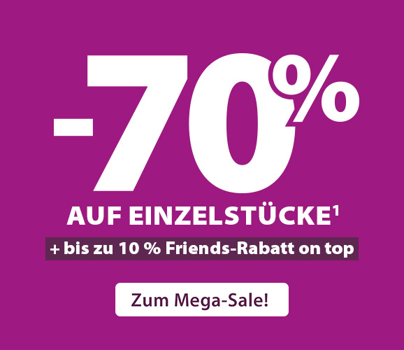 Kollektions-Sale: 70/ auf Einzelstücke
