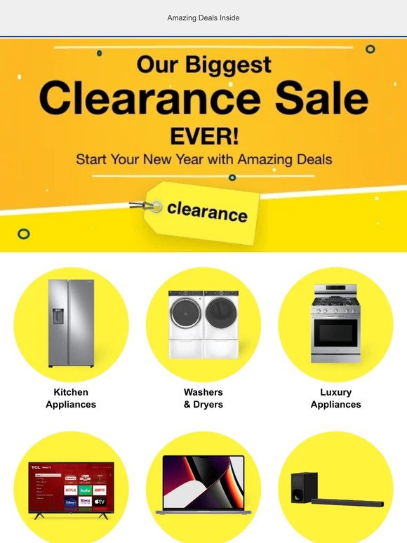 Our Biggest Clearance Sale EVER!