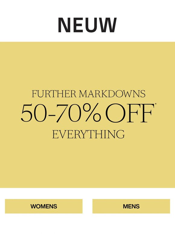New Markdowns Added
