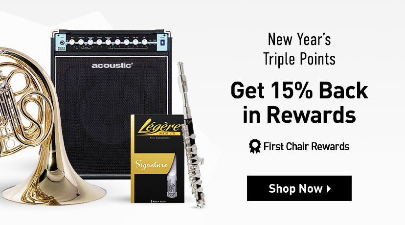 New year's triple points. Get 15% back in Rewards. Shop now