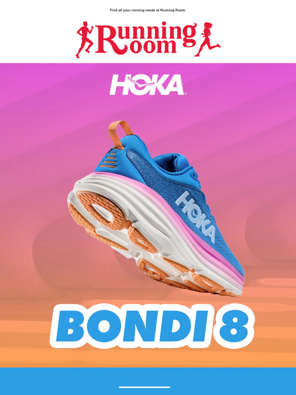 Running Room Canada HOKA Bondi 8 Markdown! Select Colours Only Milled