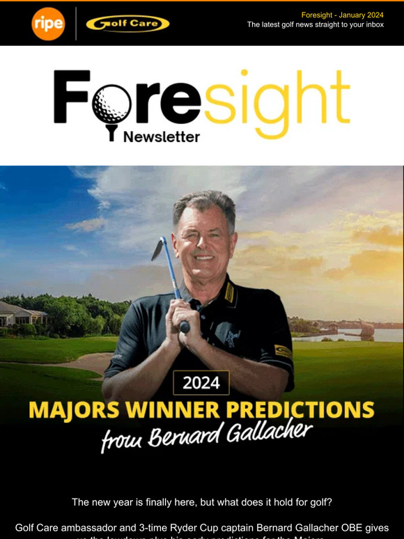 Your January Golf Care newsletter is here