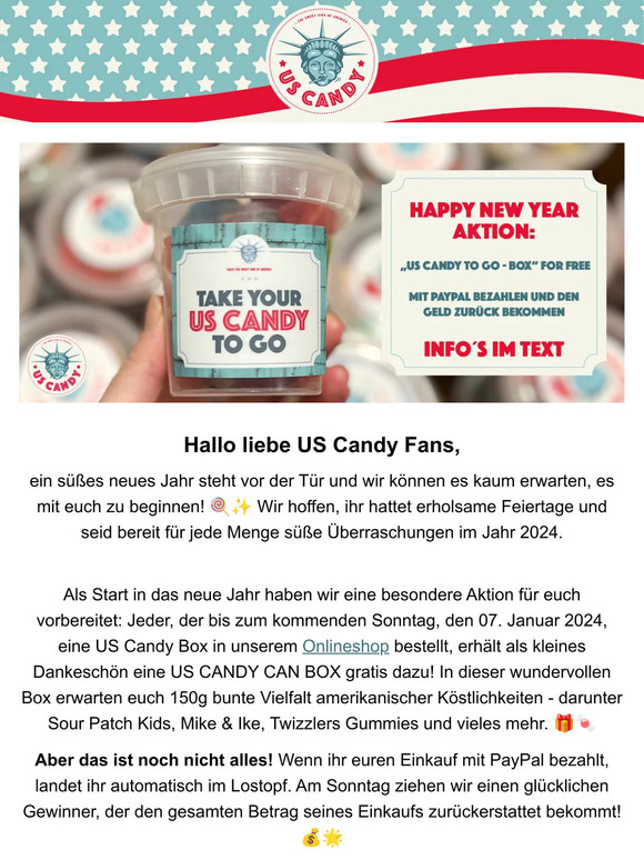 Welcome 2024 - Get your US Candy Box for FREE⚡