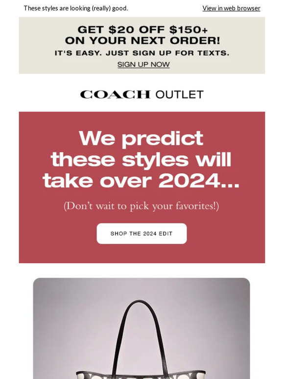 Unlock Exclusive Deals: Coach Outlet Text Sign Up Guide