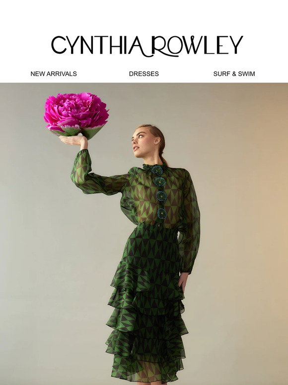 cynthia rowley evergreen organza dress Evergreen Organza Dress by Cynthia Rowley at THE MILE