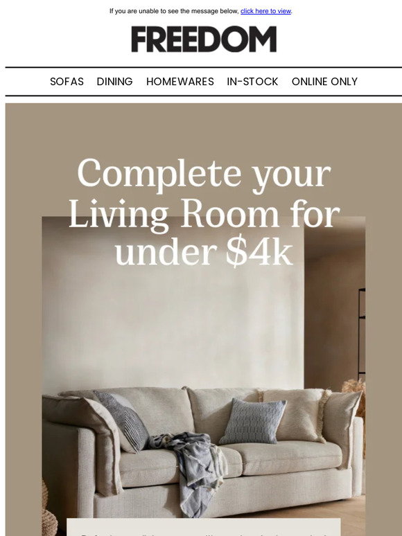 Freedom: Elevate your living room for under $4K | Milled