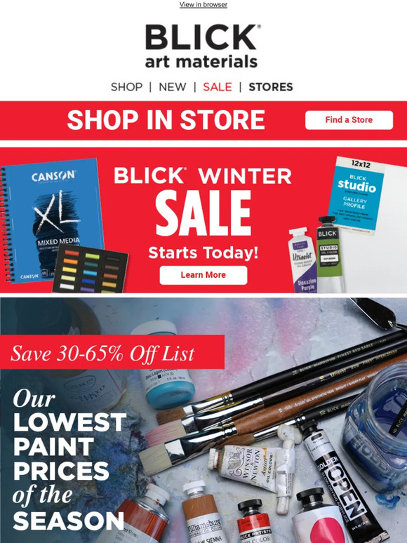 Just for you - $5 Off! - Blick Art Materials